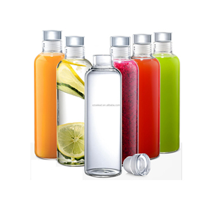 <span class=keywords><strong>IGlass</strong></span> de alta calidad 500/750ml marcador de tiempo transparente Drinkware botella de agua de jugo de moda escala de tiempo tapa de rosca para Tequila - Product Image 3