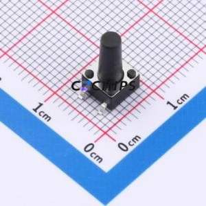 K2-6639SP-Q4SC-04 Tactile Switch SMD-4P,6x6mm Switch Single Pole Single Throw Round Button 2.5N Vertical Mount - Product Image 1