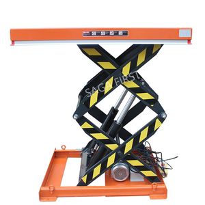 Plateforme élévatrice à <span class=keywords><strong>ciseaux</strong></span> fixe hydraulique, élévateur <span class=keywords><strong>de</strong></span> marchandises haute sécurité pour la manutention des marchandises en entrepôt - Product Image 1