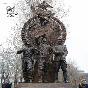 BLVE - Gran Estatua de Metal de Héroe Combatiente para Decoración de Plazas Exteriores, Escultura de Bronce de Guerrero de la Victoria, <span class=keywords><strong>Monumento</strong></span> Conmemorativo - Product Image 4