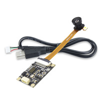 Modul Kamera 2MP GT2005 120 °   Kamera FPC Sudut Lebar Fisheye Dengan Lampu Kilat LED Webcam UVC Android