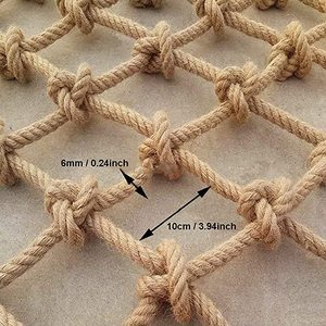 Dây Gai Dầu Ngoài Trời Dây Manila Tự Nhiên Lưới Hàng Hóa Leo Núi Lưới An Toàn Dây Gai Dầu - Product Image 1