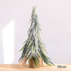 Cây Thông Giáng Sinh Hình Nón Nhỏ Để Bàn Tuyết Đổ Xô Màu Trắng Dính Cây Giáng Sinh Đồ Trang Trí Bàn Trang Trí Cửa Sổ Trung Tâm Mua Sắm - Product Image 5