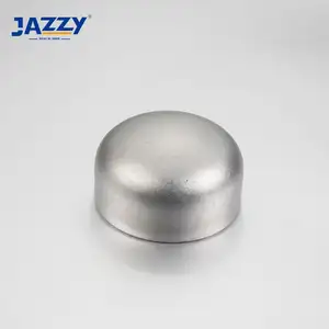 JAZZY ASME B16.9 MSS SP-43 AISI 304/304L/316/316L seamless stainless steel butt weld ss pipe end cap