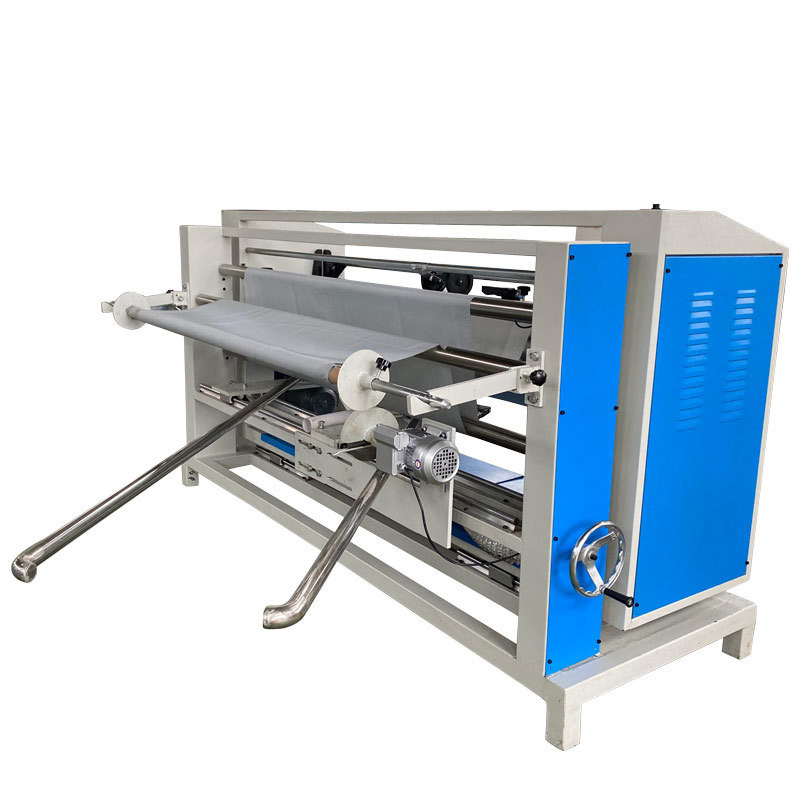 Automatic Second Hand Machine Fabric Length Measure Inspection and Wind Cut Roll Relax Machine