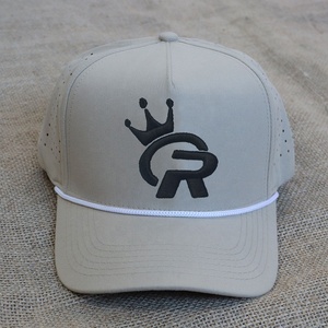 Gorra de béisbol de microfibra de fábrica de 5 paneles con visera corta, estilo casual deportivo, con logotipo bordado personalizado y cinta. - Product Image 2