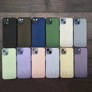 Coque de téléphone en Tpu souple Ultra mince mat pour Iphone 14 Plus 14 Pro Max 13 Pro housse de téléphone mince violet foncé