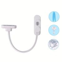 Verrou de réfrigérateur avec clé, sécurité enfant, ABS+acier inoxydable+alliage de titane, 26*6cm, 63g, logo personnalisé, OEM/ODM disponible