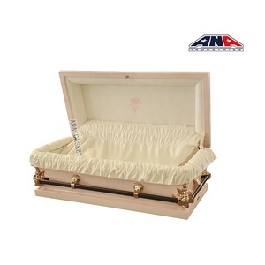 Niño funeral suministros <span class=keywords><strong>ANA</strong></span> 20 ga de acero azul paño cubierto bebé ataúd - Product Image 6