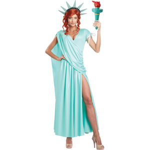 2026 Echo Estatua <span class=keywords><strong>de</strong></span> la libertad patriótico Halloween TV y <span class=keywords><strong>película</strong></span> disfraz para mujeres adultos vestidos <span class=keywords><strong>de</strong></span> poliéster - Product Image 1