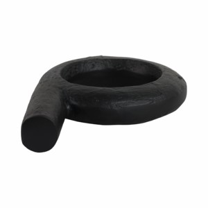 Scultura moderna in metallo a forma di anello, elemento decorativo per casa, ufficio, bagno, soggiorno - Product Image 6
