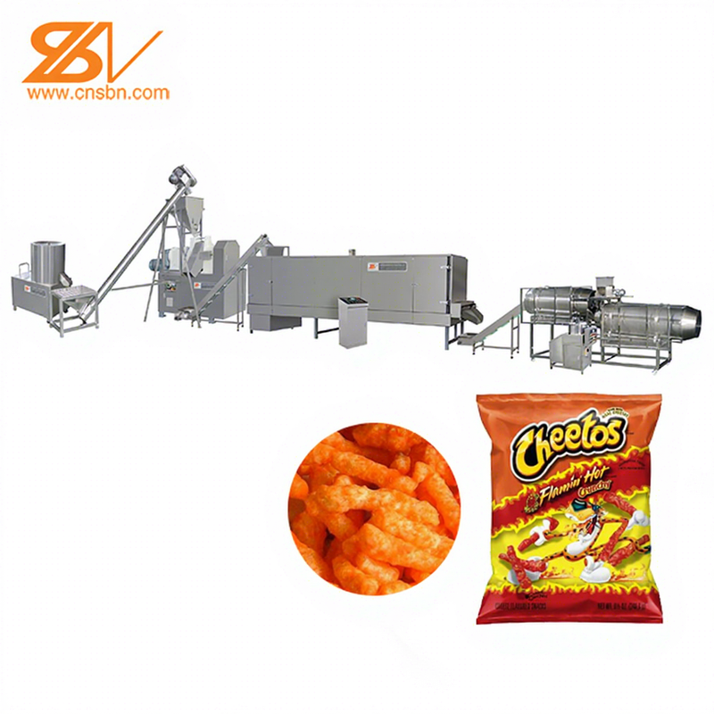 Corn Flakes Grain Puffing Food Machine