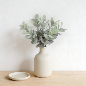 Planta Artificial Suculenta de 7 Cabezas, <span class=keywords><strong>Crassula</strong></span> Pick Blanca, Planta Artificial Flocada, Planta Artificial sin Agua, Decoración para el Hogar - Product Image 5