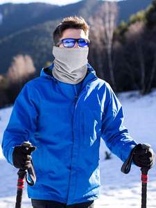 Protège-cou d'hiver pour homme, court, doublé polaire, épaissi, coupe-vent, avec technologie avancée antistatique et anti-bouloches - Product Image 4