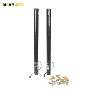 Cartucho de tiradores de confeti eléctrico MOKA SFX 80cm/tubo de cinta de papel de confeti de cañón eléctrico - Product Image 1