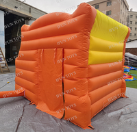 Kiosque alimentaire gonflable professionnel pour camion de crème glacée avec/sans souffleur, station de service publicitaire pop-up pour la promotion