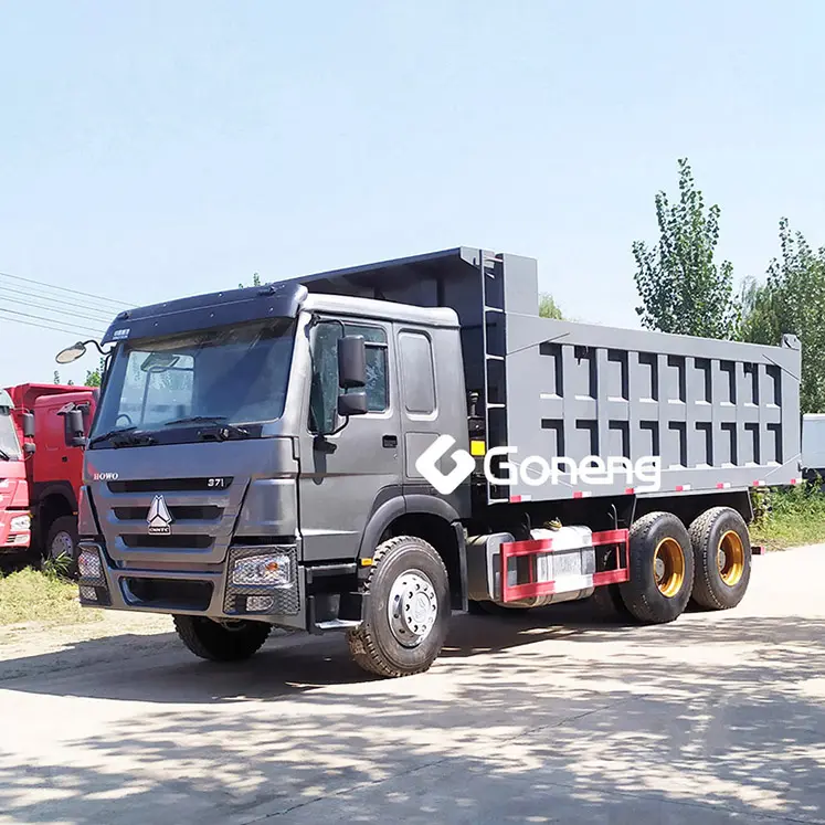 شاحنة قلابة مستعملة للبيع من المصنع مباشرة شاحنة قلابة مستعملة من الصين شاحنة شاحنة حمولة 6*4 بقوة 371 حصان 375hp 6x4 للبيع سينوتروك هوو