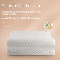 Conception de vague 3D non toxique certifiée OEM Oreiller à rebond lent Alignement de la colonne vertébrale Soutien du cou pour le remplissage en mousse à mémoire de forme pour sommeil profond-Vrac