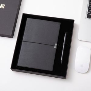 Wholesale Retro Simple Leather Notebook <b>A5</b> Softcover Journal Stationery <b>Diary</b> Elastic Band Closure Book Gift Set - Product Image 1