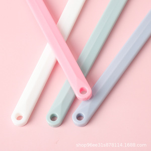 Pet Toothbrush Soft Bristles For Small Dogs Cats Puppies Oral Cleaning Reusable Pink White Gray Dark Green Rectangle Shape - Product Image 3