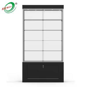 Trofeo HIKUYA vetrina di vetro con lo stoccaggio multistrato negozio al dettaglio espositore MDF vetro <span class=keywords><strong>Display</strong></span> <span class=keywords><strong>Rack</strong></span> Cabinet per supermercato - Product Image 4