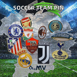 OFFERTA SPECIALE Distintivo in Metallo Dipinto per Tifosi del Calcio, Squadra Roma Brasile, Regalo per Appassionati - Product Image 2