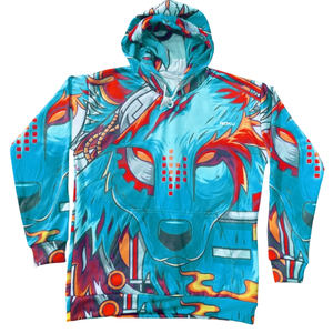 Sweat à capuche oversize en molleton 100 % polyester motif animal, coupe ample, style streetwear hiver, pour hommes et femmes, idéal pour les couples et les étudiants - Product Image 1