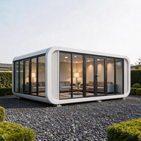 Maisonnette préfabriquée en acier écologique de luxe, entièrement meublée, style cabane Apple