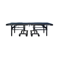 Usine directe Sanwei TA-10 Pro Table de tennis de table pleine grandeur pliable mobile Style intérieur prix compétitifs 25MM MDF