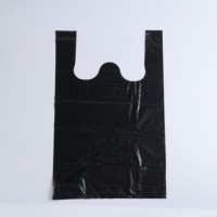 Sacs de courses en plastique PE avec poignée longue, durables, réutilisables, impression en gravure personnalisable pour utilisation en supermarché