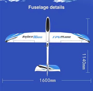 Aereo <span class=keywords><strong>RC</strong></span> Brushless PNP per Esterni, Aeromobile <span class=keywords><strong>RC</strong></span> Elettrico 4CH, Apertura Alare 1600mm in Schiuma e Plastica Bianca, Portata 100m, Modello <span class=keywords><strong>RC</strong></span> - Product Image 3