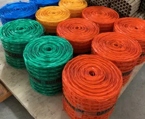 Customized HDPE Plastic buried cables lines safety netting underground tracing caution tape continuous marker warning tape mesh