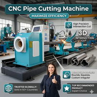 Máquina de Corte de Tubos CNC Profesional KASRY KR-XF8 con Servomotor, Plasma y Llama, 5 Ejes, para Tubos Cuadrados Grandes de Acero y Metal
