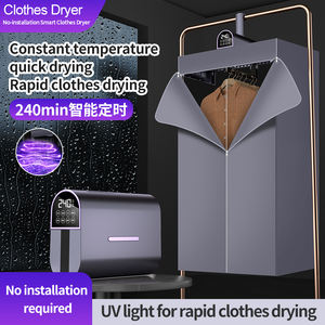 <span class=keywords><strong>Sèche</strong></span>-<span class=keywords><strong>linge</strong></span> électrique domestique en plastique compatible avec les camping-cars et les hôtels, capacité de 5 <span class=keywords><strong>à</strong></span> 9,9 kg, ventilé, intelligent, pliable, rangement - Product Image 5