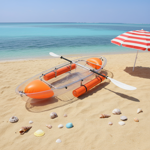 Kayak de pêche transparent monoplace en ABS PC, pour une personne, utilisation en mer et en <span class=keywords><strong>rivière</strong></span>, bateau de loisirs pour eaux vives, garantie 1 an - Product Image 6