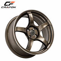Jantes forgées CF Deep Dish 15 16 17 pouces 4x100 PCD compatibles Mazda MX-5 Miata NA NB JDM Rétro Personnalisées ODM