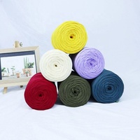 100% Polyester T-Shirt Crochet Yarn Hand-Crochet Storage Basket Premium Storage Solution for Your Knitting Needs