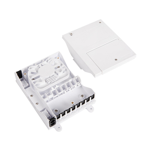 กล่องกระจายไฟเบอร์ออปติก <span class=keywords><strong>Telecom</strong></span> Optical 1 in 8 รุ่น NAP ODP 8 คอร์ กล่องต่อสาย FTTH วัสดุ ABS ปิดผนึกแบบกลไก -40~+65 องศา - Product Image 4