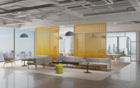 Canapé modulaire multi-modules pour hall d'accueil commercial, banquette modulaire pour salle d'attente