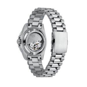 นาฬิกาดำน้ำของผู้ชายสีโรสโกลด์หรูหราพร้อมปฏิทินนาฬิกากลไก uhr ที่กำหนดเองสไตล์ธุรกิจสายสแตนเลสโมคิวต่ำ - Product Image 3