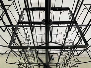 Giá Trưng Bày Thiệp Chúc Mừng Với 96 Túi Cho Cửa Hàng Bán Lẻ/Giá Trưng Bày Thiệp Giáng Sinh Có Bánh Xe - Product Image 4