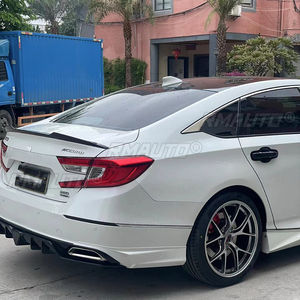 สปอยเลอร์หลังทรง V Sport สำหรับ Honda Accord ปี 2018 19 20  วัสดุ ABS สีดำคาร์บอน  อะไหล่ตกแต่งภายนอก - Product Image 3