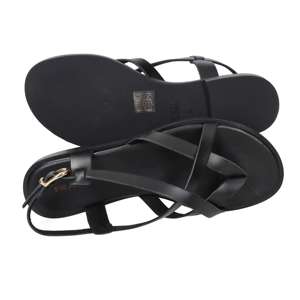 Frau Women's Low Sandal Black 41 <b>Flat</b> Heel 2 Cm - Product Image 6
