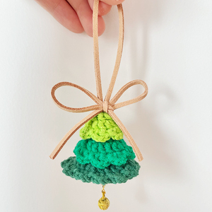 Sachet <span class=keywords><strong>de</strong></span> Noël <span class=keywords><strong>en</strong></span> crochet multicolore à 3 couches, pendentif pour arbre <span class=keywords><strong>de</strong></span> Noël, breloque pour sac, ornement à suspendre à la voiture, haute qualité, cadeau <span class=keywords><strong>de</strong></span> Noël parfait - Product Image 6