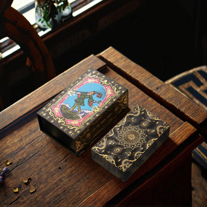 Klassische Professionelle Kollektion Heißprägung 78 Vollständige Echte Beliebte Tarotkarten für Anfänger Kado Plastik Abgerundet für Partys - Product Image 6