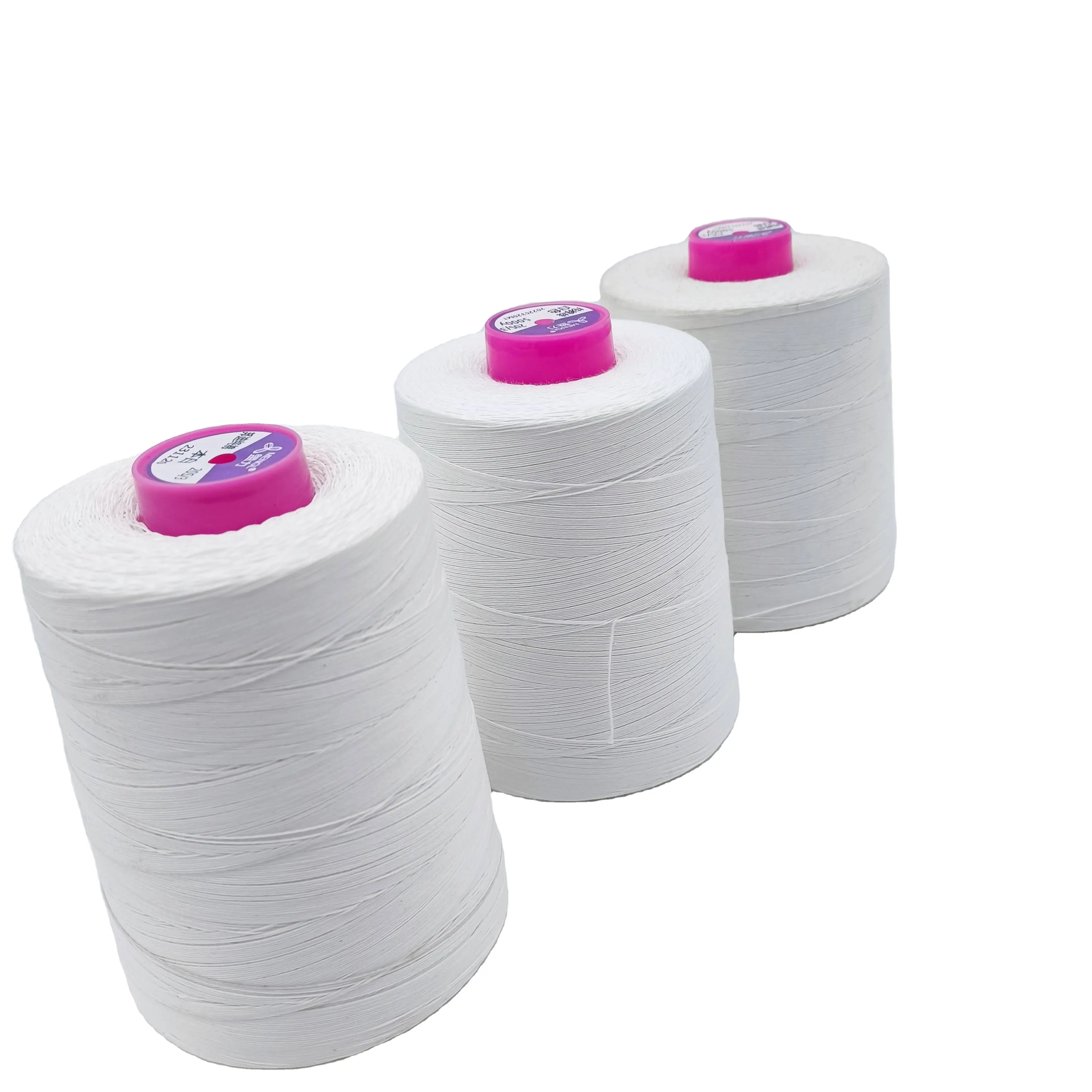 eco-friendly long stable 3mm cotton thread cones oeko certification cotton sewing threads 60s/3