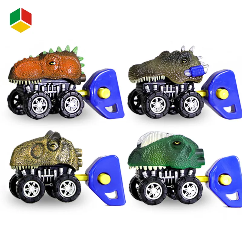 QS tira de coches Mini Dino coches con gran neumático atrás animales Vehículo de 3-10 años niños niñas gran regalo de Juguetes
