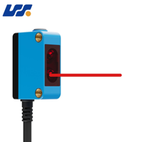 Capteur photoélectrique laser carré personnalisé PNP NPN 5 - 300 mm, temps de réponse de 1,6 ms, capteur de faisceau photoélectrique avec CE RoHS