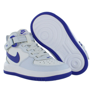 Chaussures pour garçons For Force 1 Mid Easyon PS, modèle MSS-FJ1917001, taille 9, couleur gris football/violet persan - Product Image 2