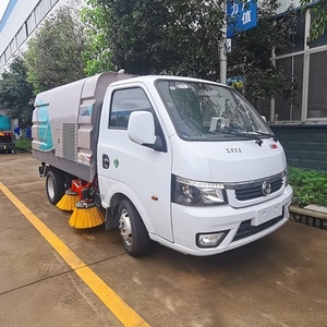 Camión de Limpieza de Carreteras de Alta Presión Dongfeng, Camión de Lavado de Carreteras de 3m3/4x2, Camión Barredor de Residuos Urbanos, Barredora Manual - Product Image 1